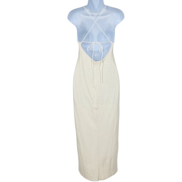 Revolve Song Of Style Cyndie Sleeveless White Ivory Midi Dress Size Small - Picture 8 of 8